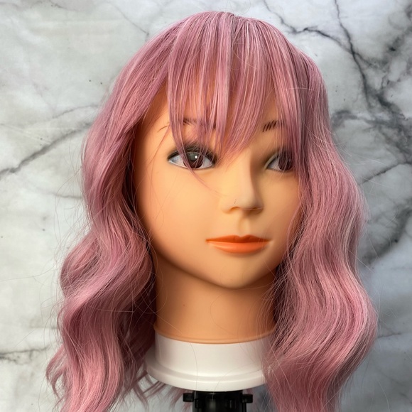 Pink Short Bob Wig - Picture 9 of 11